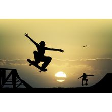 Skateboard Jump Wall Mural