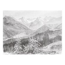 Trzy Korony Massif and the Valley of the White Water Wall Mural