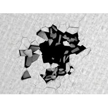 Cracked Hole In Concrete Floor Mural