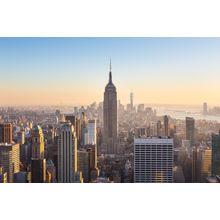 Empire State Building and Manhattan Skyline Mural Wallpaper
