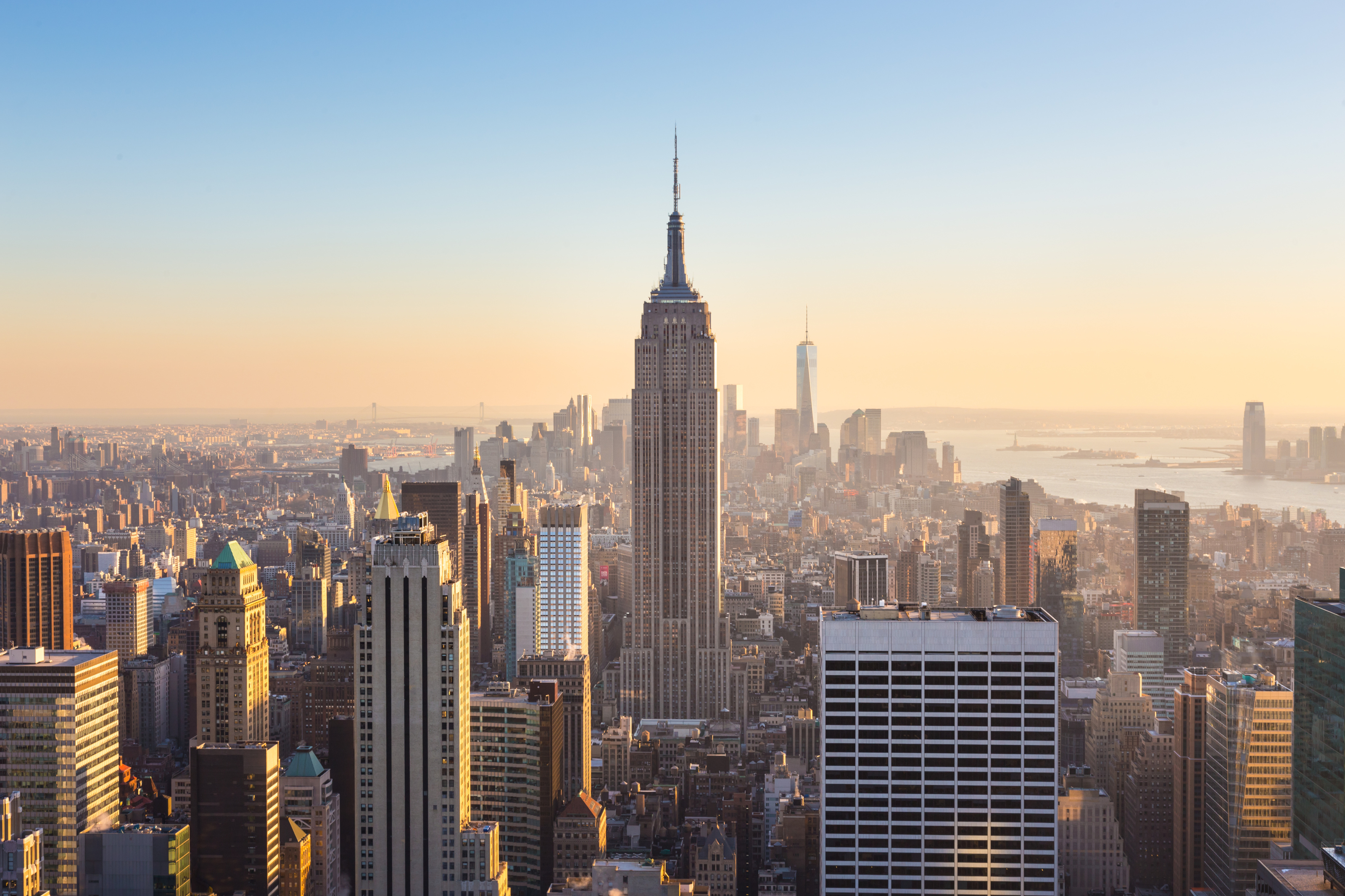 Empire State Building and Manhattan Skyline Mural - Murals Your Way