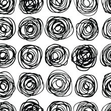 Modern Circle Doodle Wallpaper