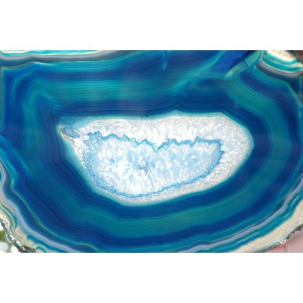 Yatming Pack of 2 Polished Agate Slice Green Wall Mounted Coat