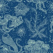 Mermaid Pattern Wallpaper