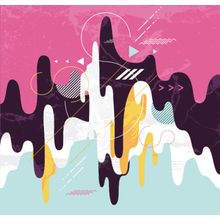 Geo Drips Wall Mural