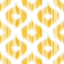 Yellow Ikat Pattern Wallpaper