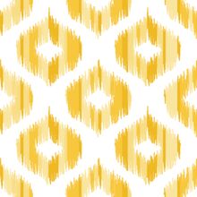 Yellow Ikat Pattern Wallpaper