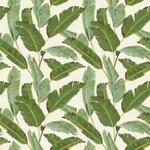 Golden Gal Banana Leaf Pattern - White Wallpaper