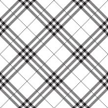 Diagonal Black And White Plaid Pattern Wallpaper