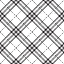 Diagonal Black And White Plaid Pattern Wallpaper