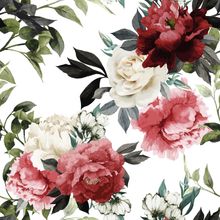 Watercolor Floral Pattern With Roses Wallpaper