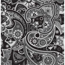 Black And White Paisley Wallpaper