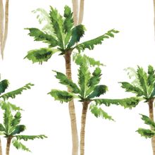 Watercolor Palm Tree Pattern Wallpaper