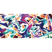 Colorful Abstract Graffiti Style Wall Mural