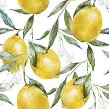 Yellow Lemons On Branch Wallpaper