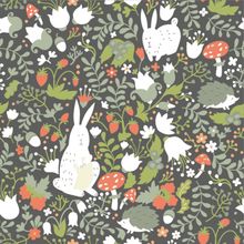 Woodland Friends Pattern - Light Wallpaper