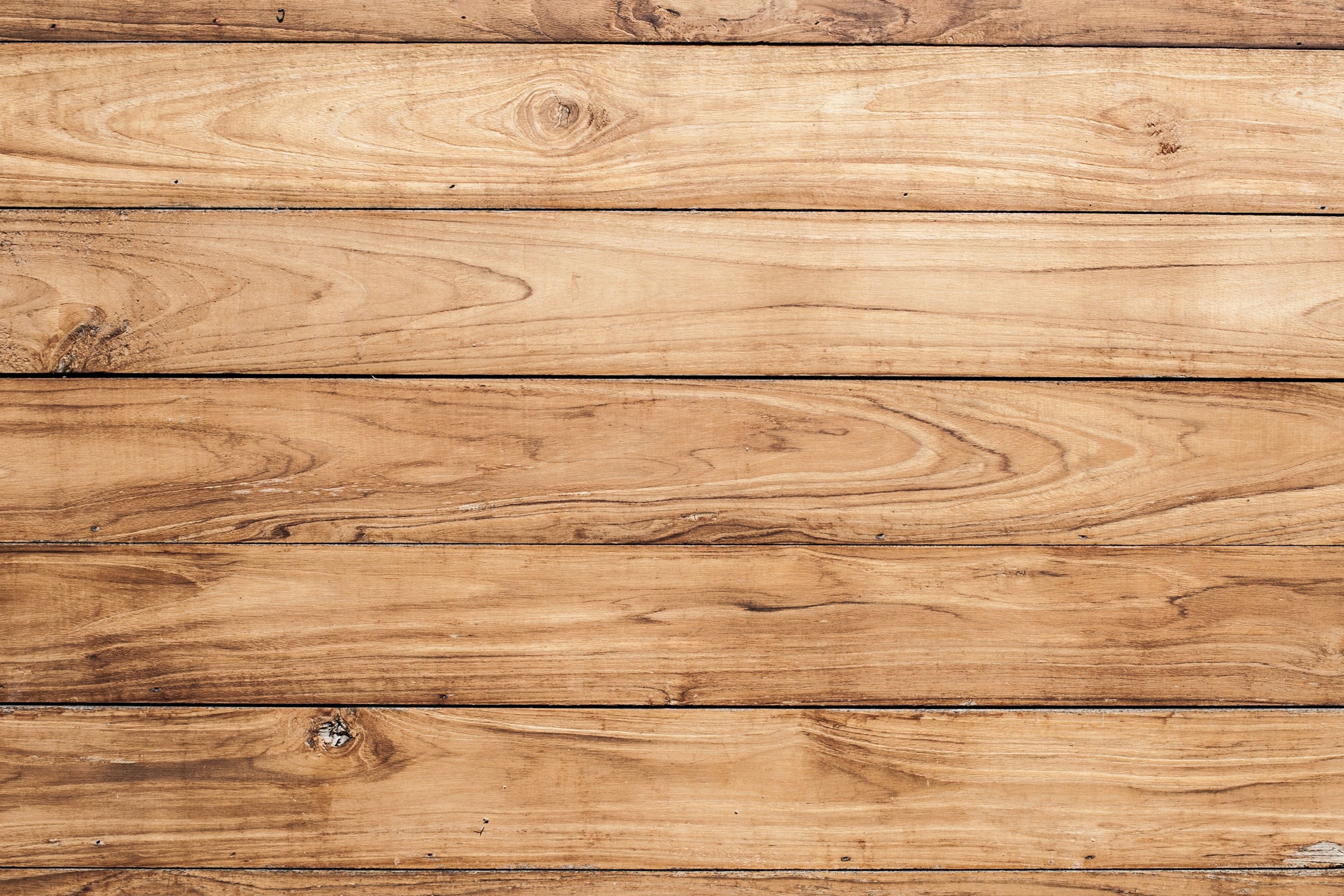 Wide Brown Horizontal Wood Planks - Murals Your Way