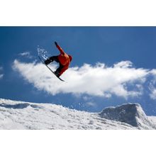 Snowboarder Jump Mural Wallpaper