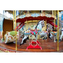 Children Carousel Running Horses Wall Mural