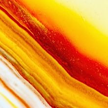 Yellow, Red And White Agate Slice Wallpaper Mural