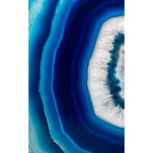 Slice Of A Blue Agate Crystal Wall Mural