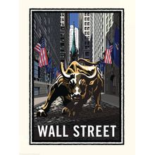 Wall Street Bull NYC Wall Mural