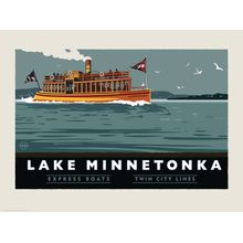 Lake Minnetonka Express Boats Wall Mural