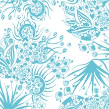 Kelp Forest Eco White Wallpaper