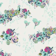 Petal and Plume - Peacock Waltz Festal Wallpaper