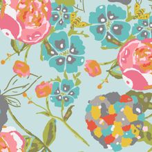 LillyBelle - Garden Rocket Turquoise Wallpaper