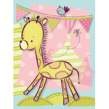 Tiny Menagerie - Sweet Baby Giraffe Wall Mural