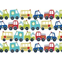 Bumper-2-Bumper Traffic Jam - White Wall Mural