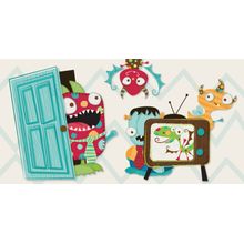 Monster Hide and Seek 2 Wall Mural