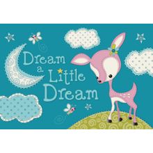 Dream a Little Dream - Deer Words Wall Mural