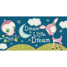 Dream a Little Dream - Dark Blue Wall Mural