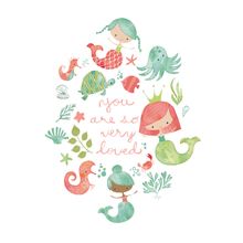 Under the Sea - Mermaid (Vertical) Wall Mural