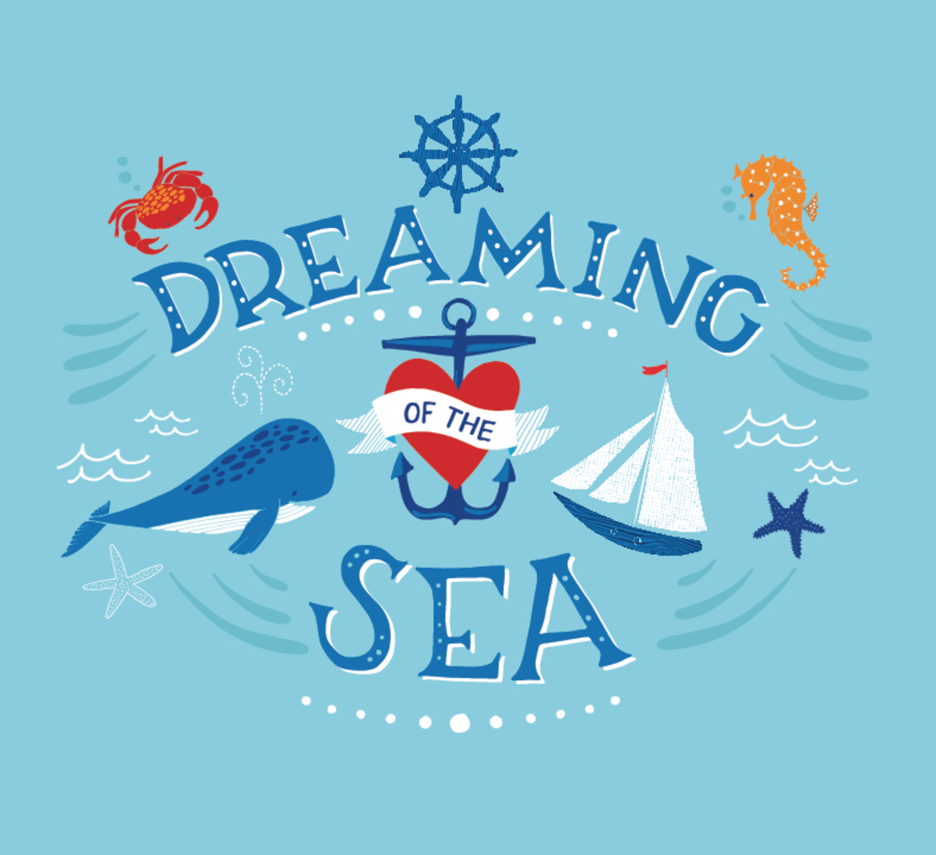 Dreaming Of The Sea Mural - Murals Your Way