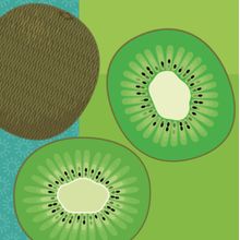 Modern Fruits & Veggies - Kiwi Wall Mural