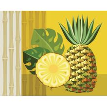 Modern Fruits & Veggies - Pineapple Wall Mural