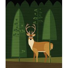 Buck in The Woods Wall Mural