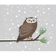 Winter Owl Wall Mural