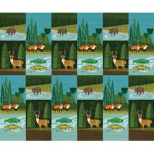 Woodlands Collage Wallpaper