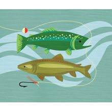 Gone Fishing  Wall Mural