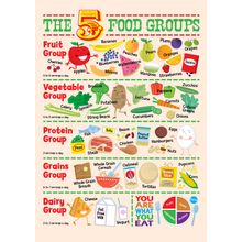 The 5 Food Groups Wall Mural