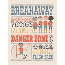 Soccer Wall Mural - Silver