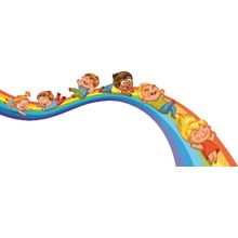 Rainbow Slide Wall Mural