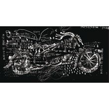 Grunge Motorcycle Wall Mural
