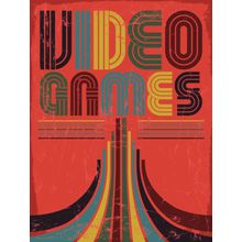 Video Game Retro Poster Wallpaper Mural