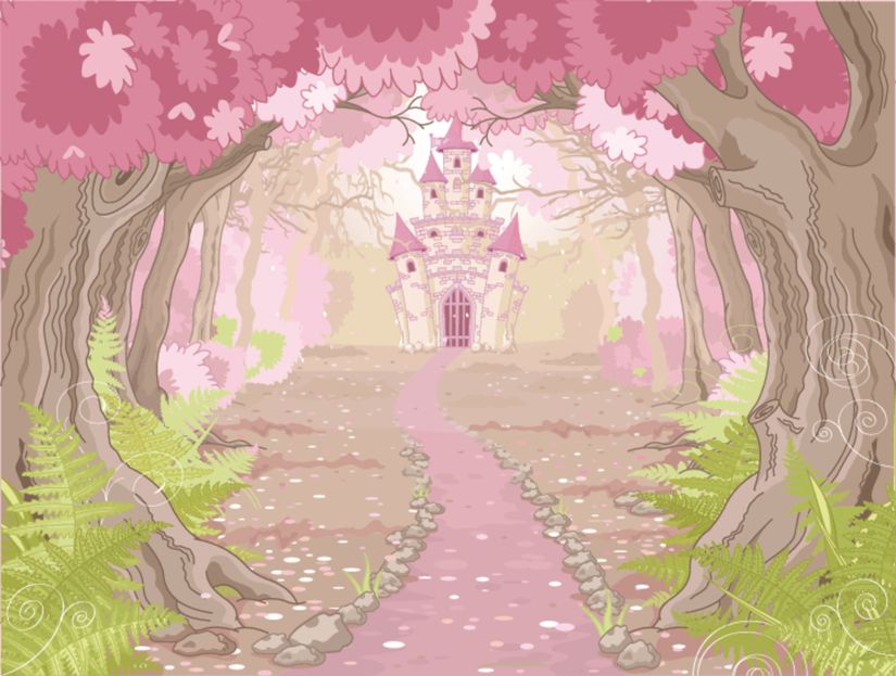 Pretty-Pink-Castle-Wallpaper-Mural