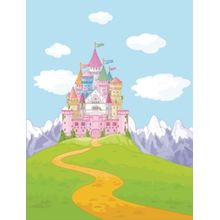 Princess Castle Landscape Wall Mural